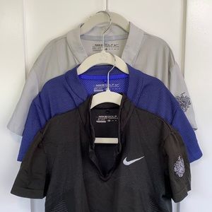 3 Trump National logo Nike golf polos